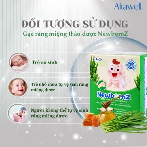 Gạc răng miệng NewbornZ dành cho trẻ sơ sinh và trẻ nhỏ