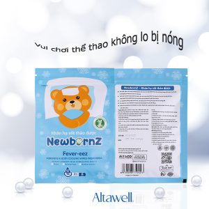 Khăn hạ sốt NewbornZ dạng túi zip tiện lợi