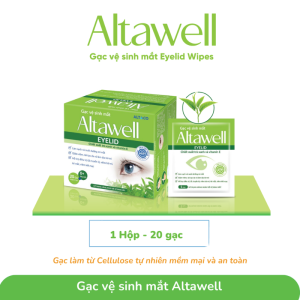 Gạc vệ sinh mắt Altawell giúp vệ sinh mắt dễ dàng và tiện lợi hơn.