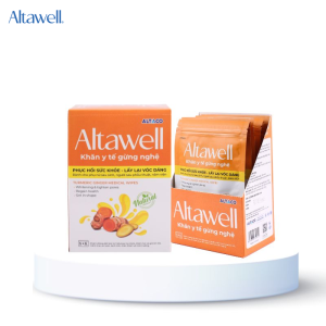 Khăn gừng nghệ Altawell có thể sử dụng ngay khi vừa sinh xong