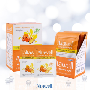 Khăn y tế gừng nghệ Altawell được cải tiến từ bài thuốc rượu gừng nghệ
